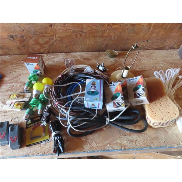 box of flood lights , wiring
