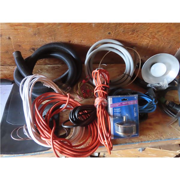 hoses , extension , lights misc.