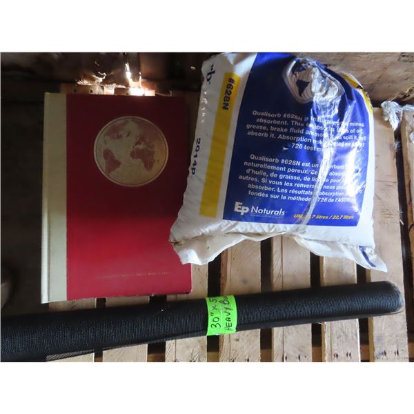 bug screen , bag of oil absorber , readers digest world book