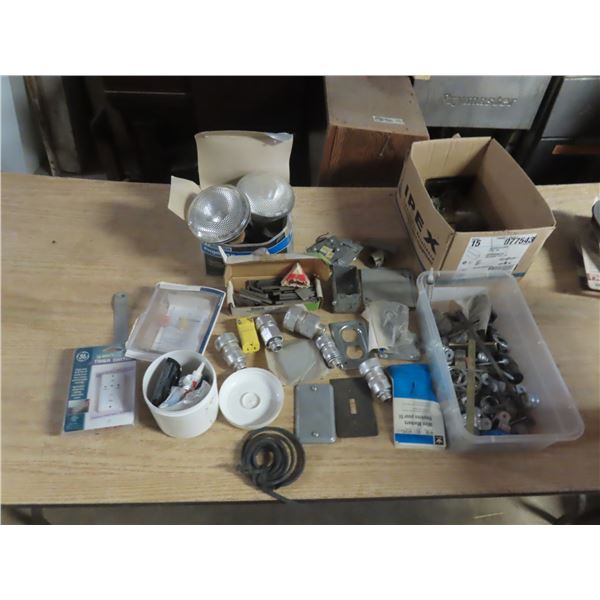 large lot of lights and pegs