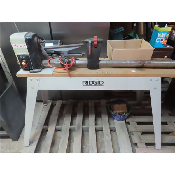 ridgid lathe and wood working tools variable speed in excellent condition