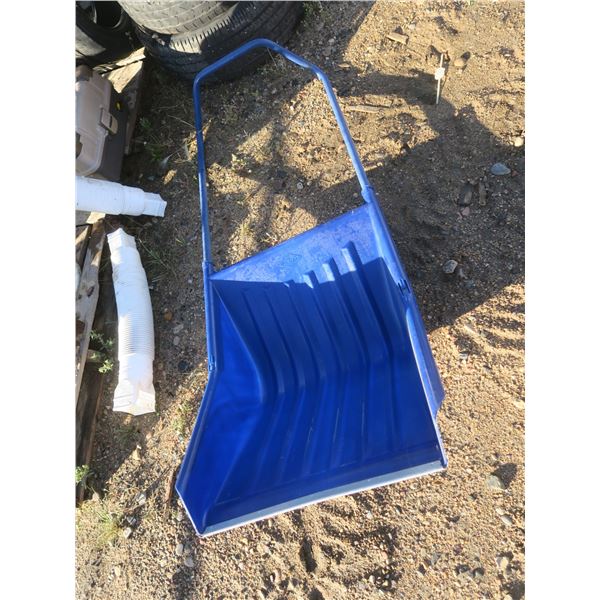 blue snow shovel