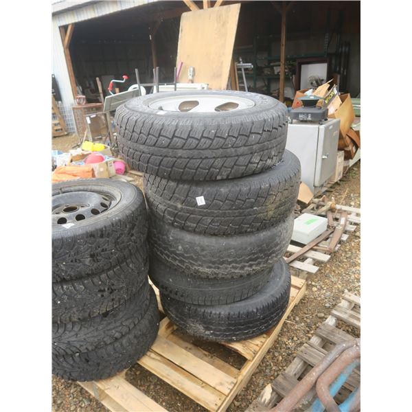 5 tires and rims for a ford f-150