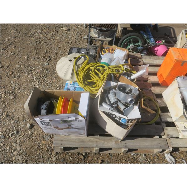 pallet of assorted hardware