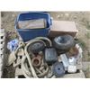 Image 3 : pallet of small tires and rope etc.