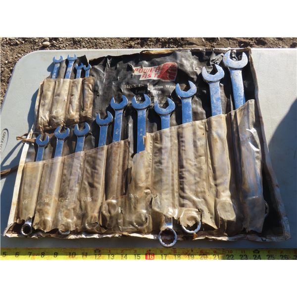 14pc power fist drop forged combination wrench set