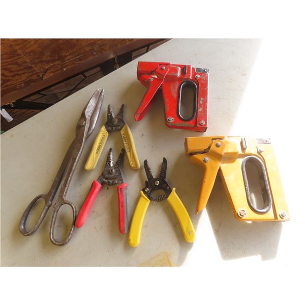 wire crimpers , metal shears , staplers