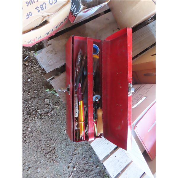 toolbox with assorted tools