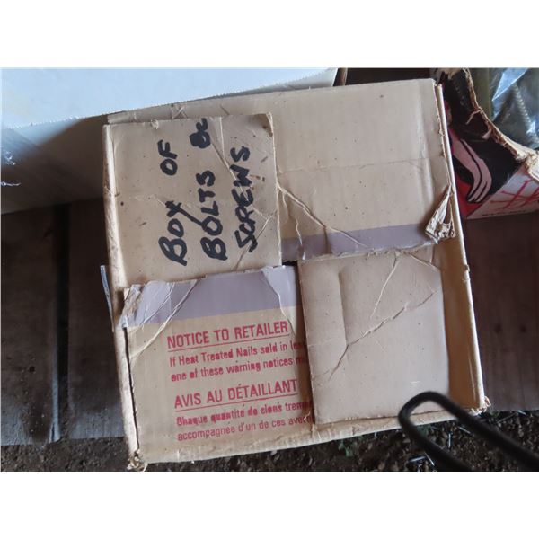 box of bolts and screws