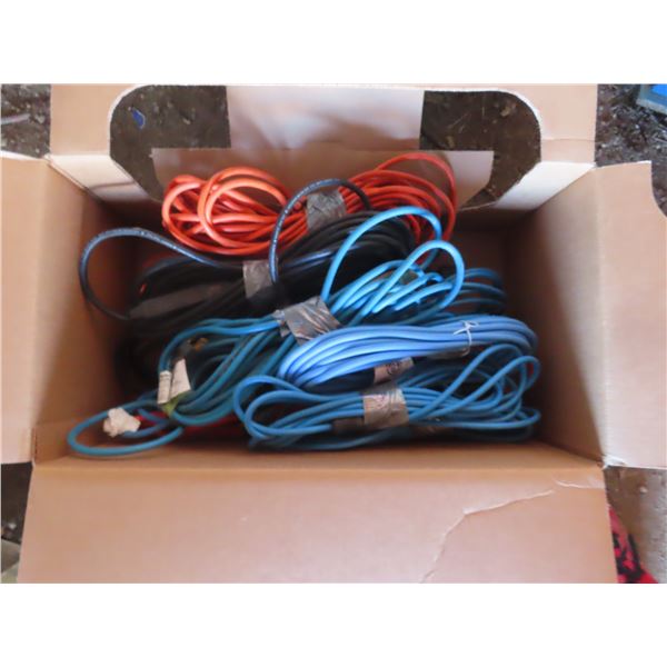 box of various length extension cords