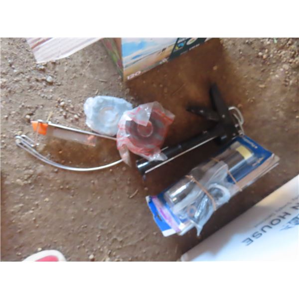 box of assorted hardware