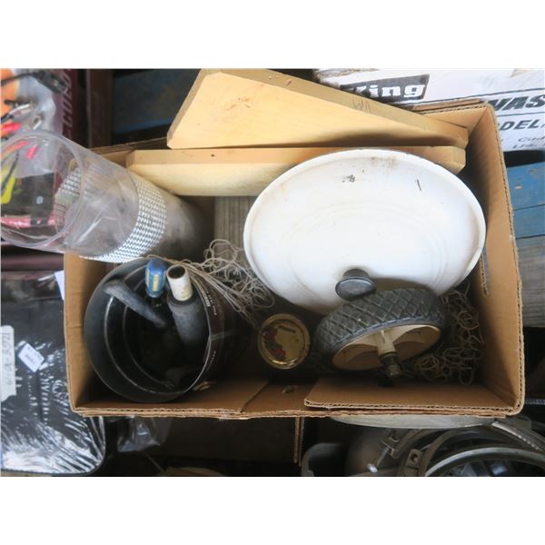 box of household items