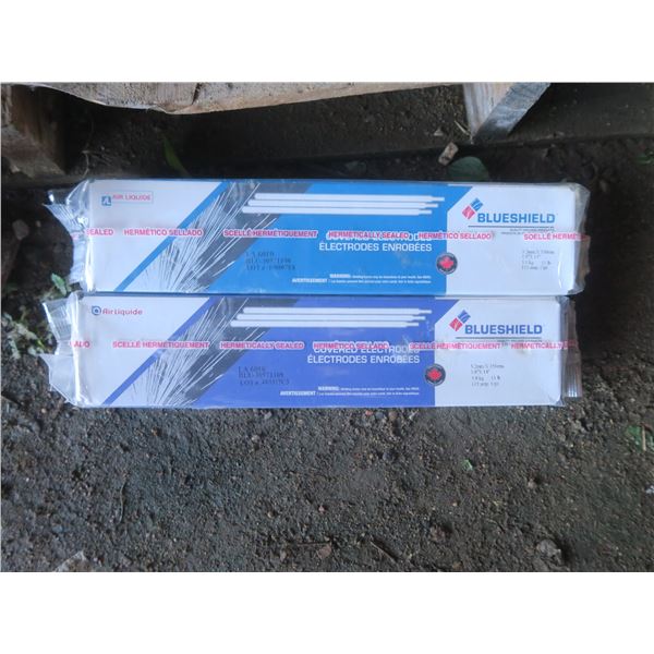 two boxes of covered electrodes