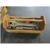 Image 2 : wooden toolbox with tools