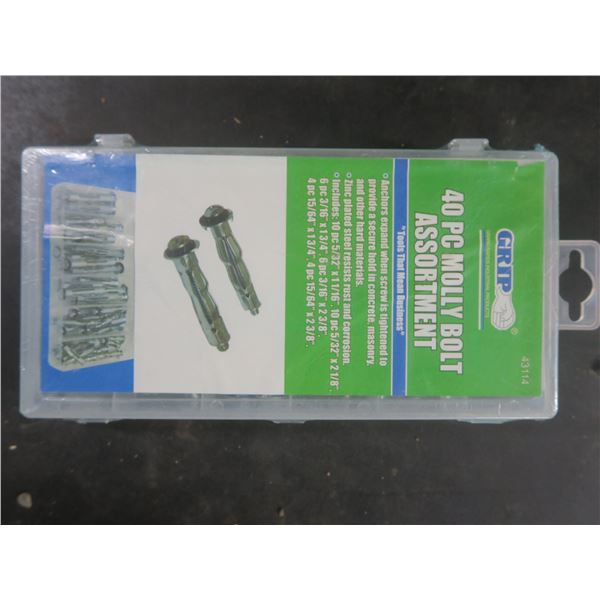 brand new 40pc molly bolt assortment