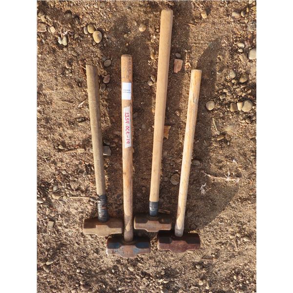 4 sledge hammers