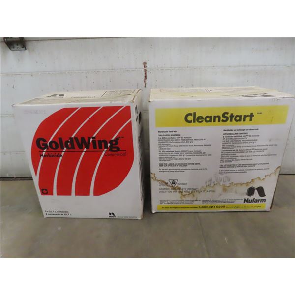 2 cases pre-emergent herbicide - Gold Wing and Clean Start