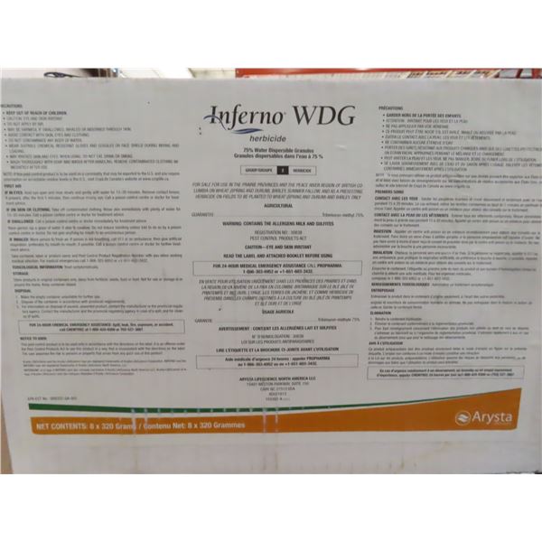 case of 8x 320g Inferno WDG herbicide