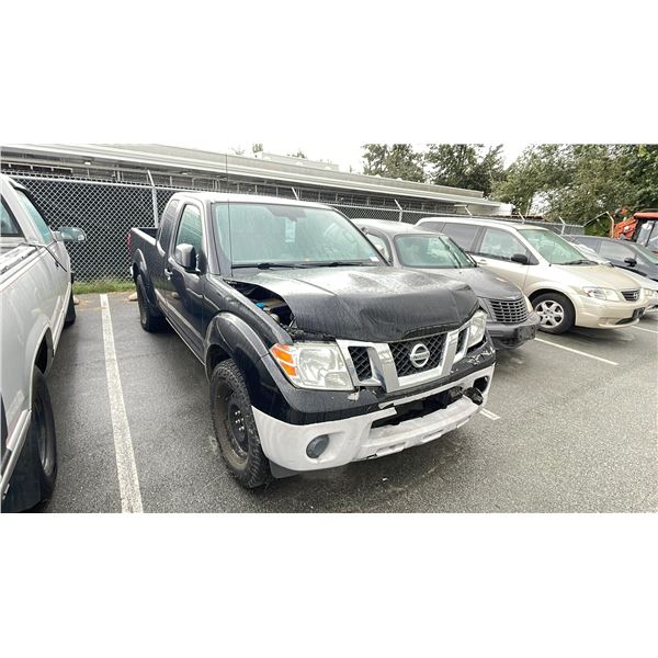 2014 NISSAN FRONTIER, 4DR EXT PU,  BLACK VIN 1N6BD0CT4EN729984