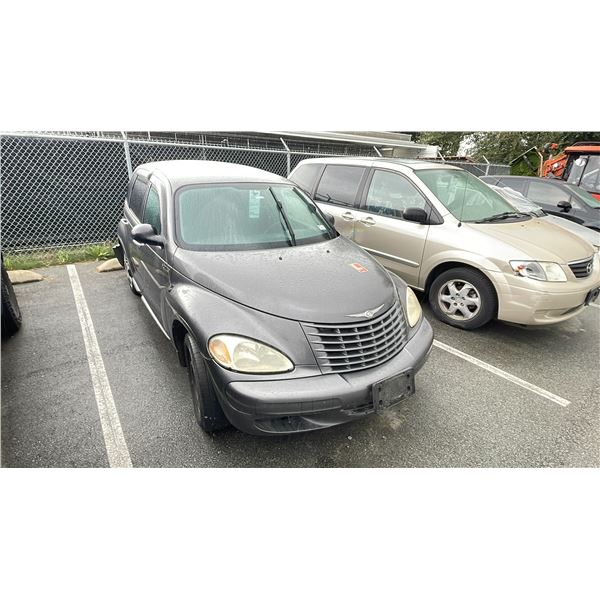 2004 CHRYSLER PT CRUISER, 4DR SEDAN,  GREY VIN 3C4FY48B84T343194