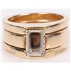 Image 6 : 14KT YELLOW GOLD WEDDING RING AND BANDS SETTING