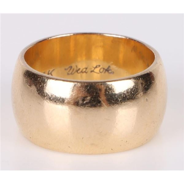 14K YELLOW GOLD WEDDING BAND RING