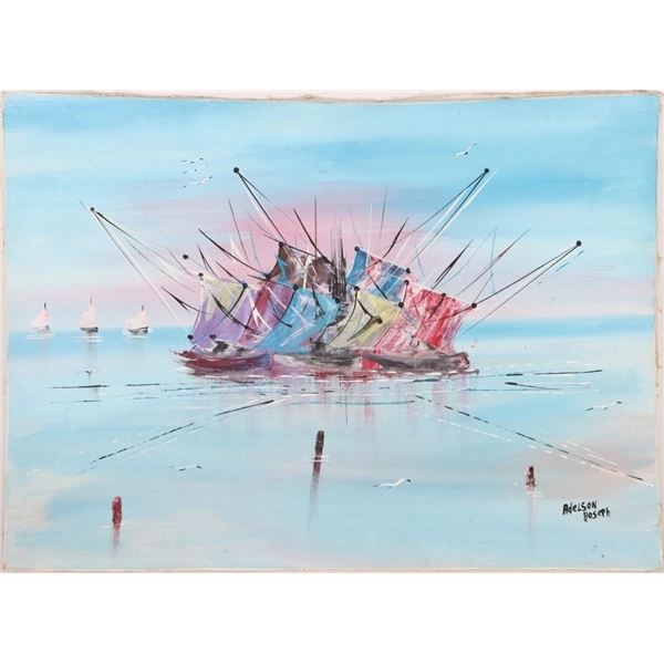 ORIGINAL OIL PAINTING BY ADELSON JOSEPH