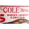 Image 3 : CLYDE BEATTY-COLE BROS. VINTAGE CIRCUS POSTER
