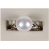 Image 2 : 18K WHITE GOLD PEARL LADIES RING