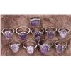 Image 1 : GENUINE AMETHYST MEN'S & LADIES RINGS (10)