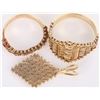 Image 3 : 14K GOLD RICCIO MESH RINGS AND PENDANT - LOT OF 3