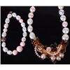 Image 1 : GIANT RIVER PEARL & AMBER NECKLACE/BRACELET SET