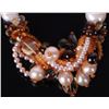Image 2 : GIANT RIVER PEARL & AMBER NECKLACE/BRACELET SET