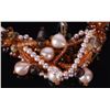 Image 4 : GIANT RIVER PEARL & AMBER NECKLACE/BRACELET SET
