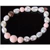 Image 5 : GIANT RIVER PEARL & AMBER NECKLACE/BRACELET SET