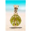 Image 1 : 18K GOLD & ENAMEL YELLOW LADYBUG PENDANT