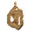 Image 1 : 18K YELLOW GOLD CAPRICORN SYMBOL PENDANT