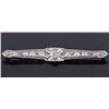Image 2 : PLATINUM OLD EUROPEAN DIAMOND UNISEX BROOCH