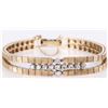 Image 1 : 14K YELLOW GOLD DIAMOND COMPOSITE LADIES BRACELET