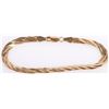 Image 4 : 14K YELLOW GOLD TWISTED CHAIN LADIES BRACELET