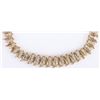 Image 1 : 10K YELLOW GOLD GRADUATED DIAMOND NECKLACE