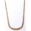 Image 2 : 10K YELLOW GOLD GRADUATED DIAMOND NECKLACE