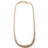 Image 3 : 10K YELLOW GOLD GRADUATED DIAMOND NECKLACE