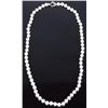 Image 2 : 18K WHITE GOLD PEARL DIAMOND LADIES NECKLACE
