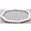 Image 4 : 18K WHITE GOLD PEARL DIAMOND LADIES NECKLACE