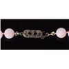Image 3 : 0.800 PURPLE TOPAZ ROSE CORAL LADIES NECKLACE