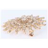 Image 4 : 14K YELLOW GOLD FULL ROUND DIAMOND LADIES BROOCH