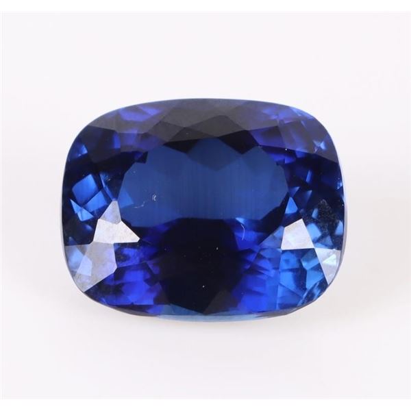 16.25CT LARGE CUSHION DARK BLUE LOOSE SAPPHIRE