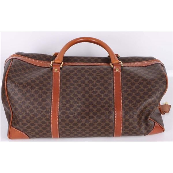 CELINE LEATHER SMALL DESIGNER DUFFEL BAG