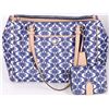 Image 1 : COACH NAVY & CREAM HANDBAG AND ZIP WALLET